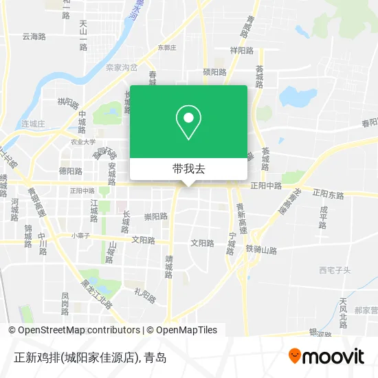 正新鸡排(城阳家佳源店)地图