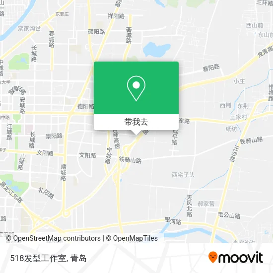518发型工作室地图