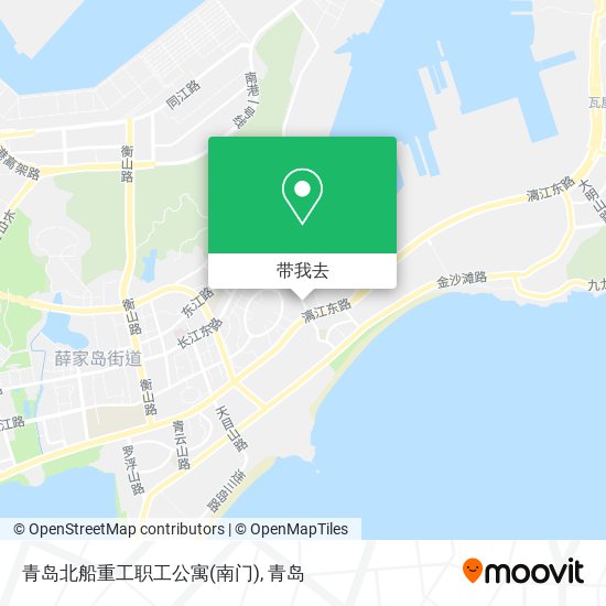 青岛北船重工职工公寓(南门)地图