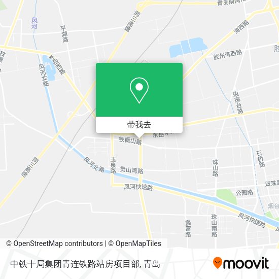 中铁十局集团青连铁路站房项目部地图
