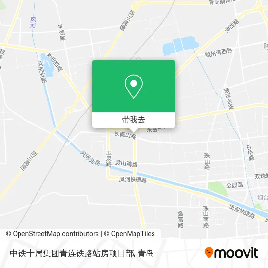 中铁十局集团青连铁路站房项目部地图