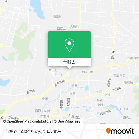 百福路与204国道交叉口地图