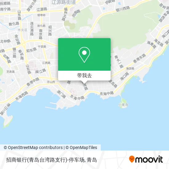 招商银行(青岛台湾路支行)-停车场地图