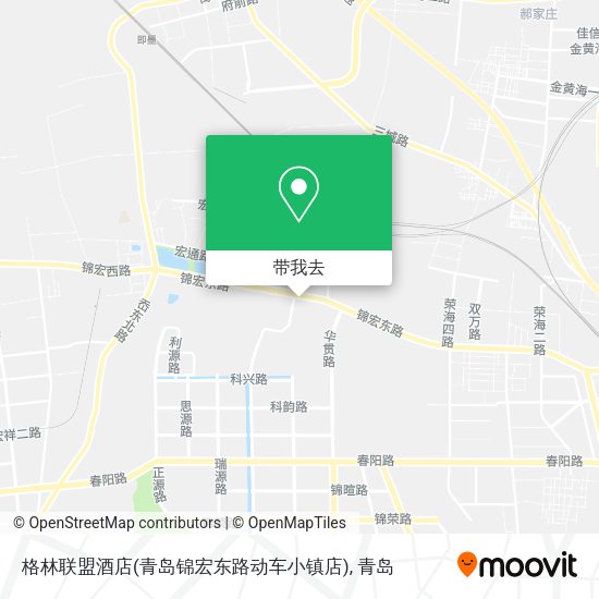 格林联盟酒店(青岛锦宏东路动车小镇店)地图