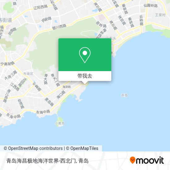 青岛海昌极地海洋世界-西北门地图
