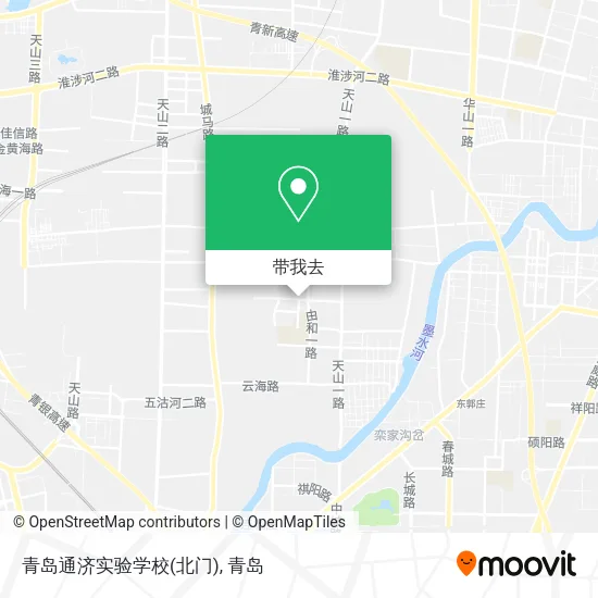 青岛通济实验学校(北门)地图