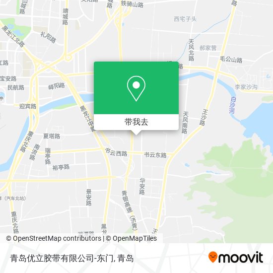 青岛优立胶带有限公司-东门地图