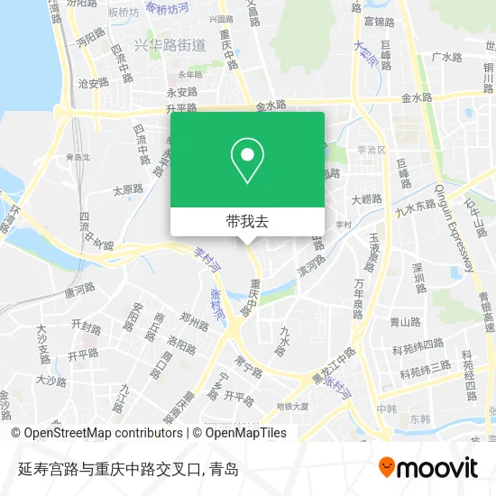 延寿宫路与重庆中路交叉口地图