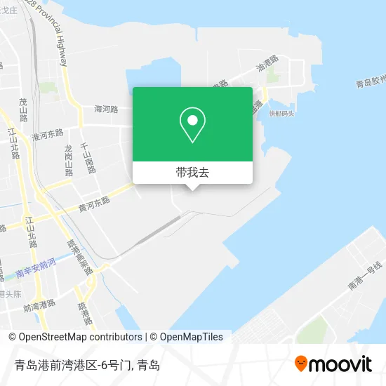 青岛港前湾港区-6号门地图