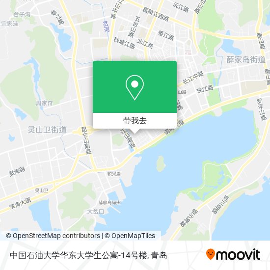 中国石油大学华东大学生公寓-14号楼地图