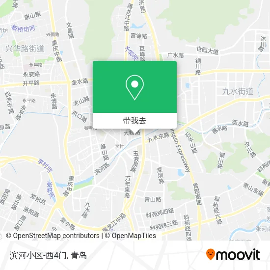 滨河小区-西4门地图
