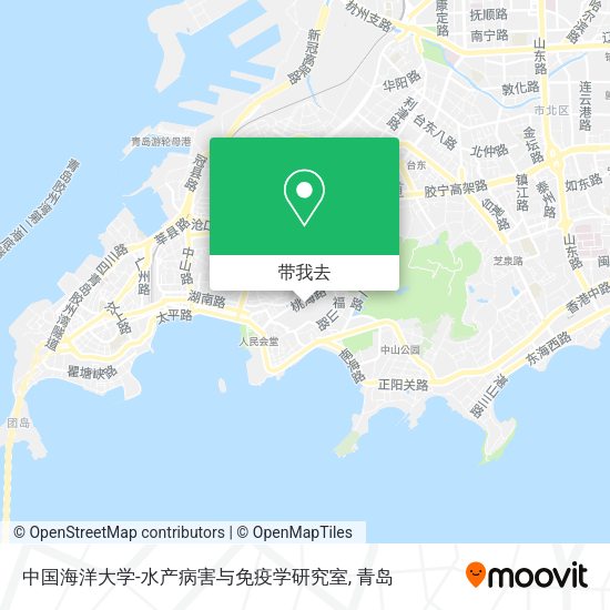 中国海洋大学-水产病害与免疫学研究室地图