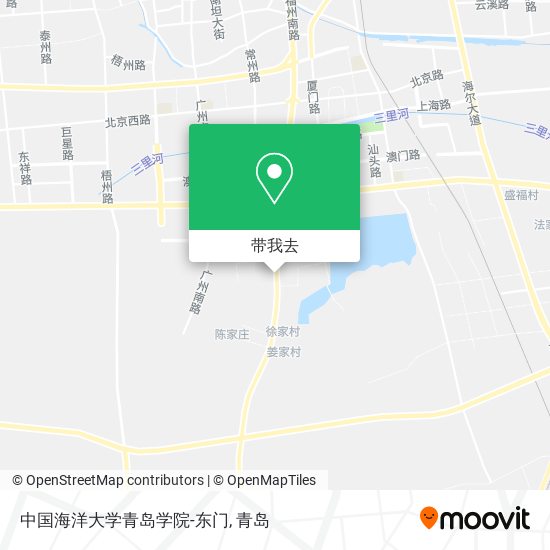 中国海洋大学青岛学院-东门地图