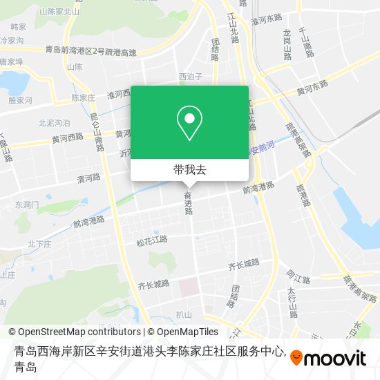 青岛西海岸新区辛安街道港头李陈家庄社区服务中心地图