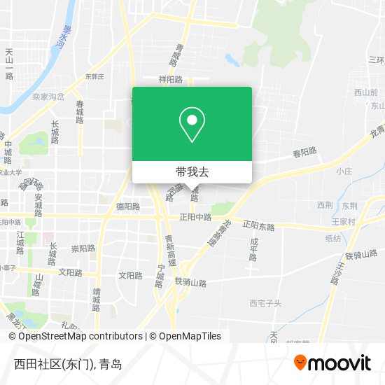 西田社区(东门)地图