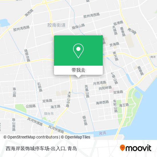 西海岸装饰城停车场-出入口地图