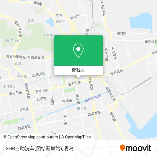 SHR自助洗车(团结新城站)地图