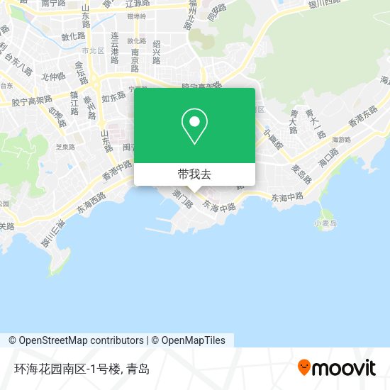 环海花园南区-1号楼地图