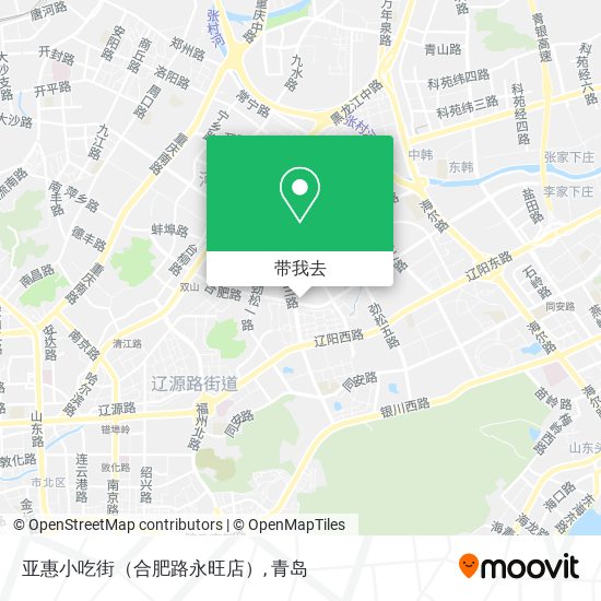 亚惠小吃街（合肥路永旺店）地图