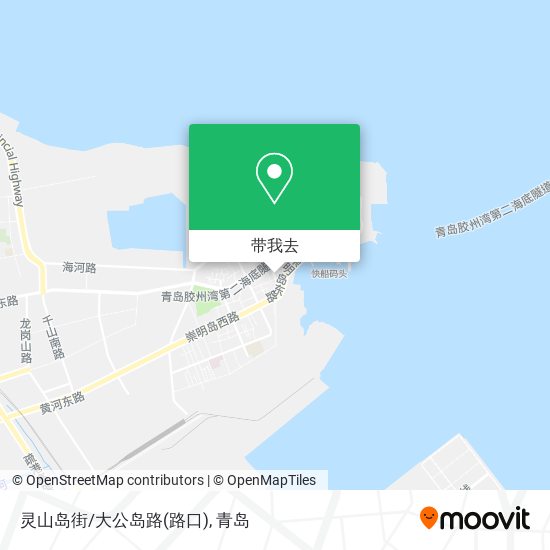 灵山岛街/大公岛路(路口)地图