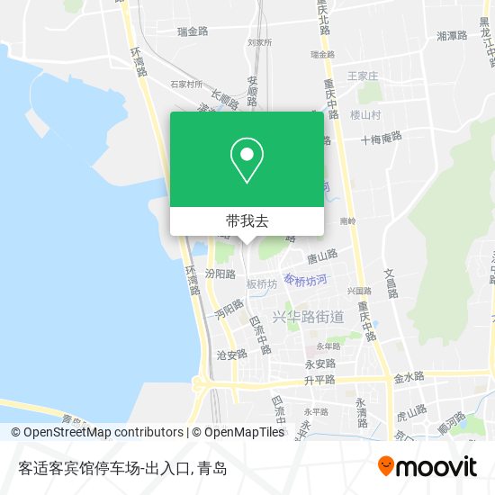 客适客宾馆停车场-出入口地图