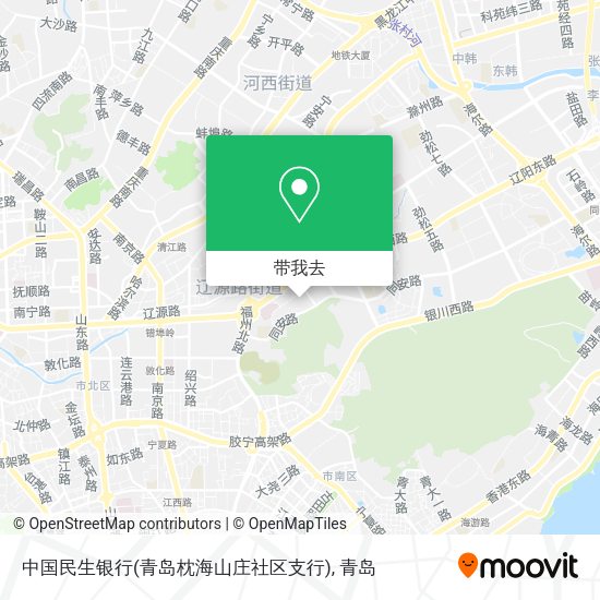 中国民生银行(青岛枕海山庄社区支行)地图
