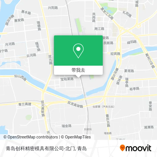 青岛创科精密模具有限公司-北门地图
