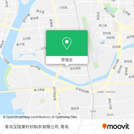 青岛宝陆莱针织制衣有限公司地图