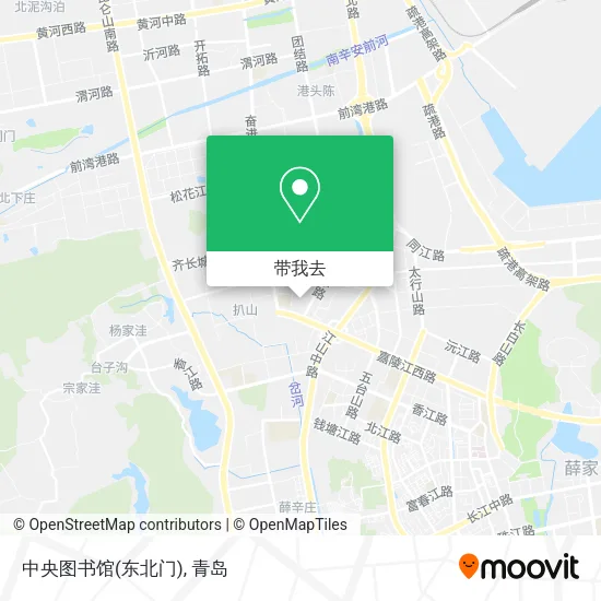 中央图书馆(东北门)地图