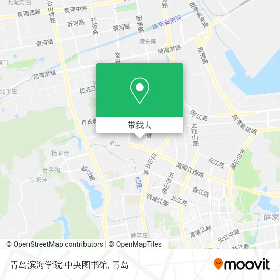 青岛滨海学院-中央图书馆地图