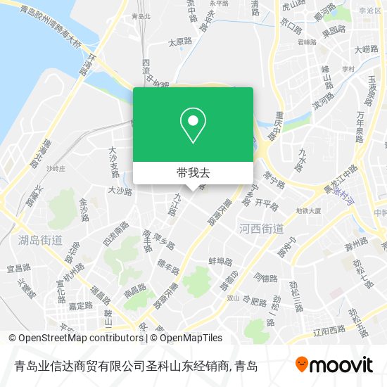 青岛业信达商贸有限公司圣科山东经销商地图