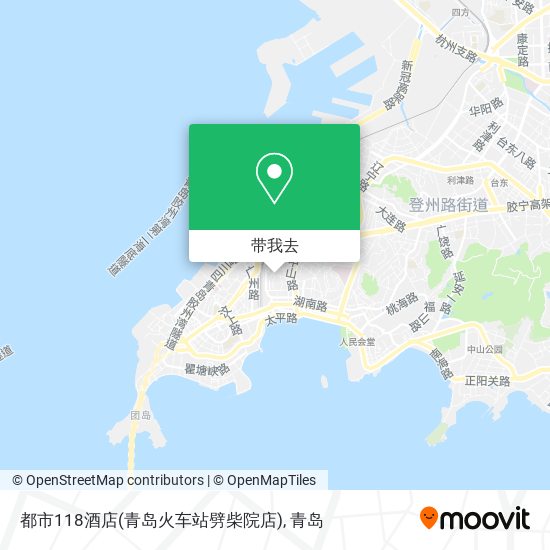 都市118酒店(青岛火车站劈柴院店)地图