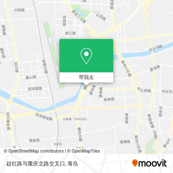 赵红路与重庆北路交叉口地图