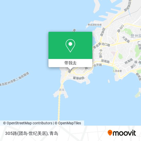 305路(团岛-世纪美居)地图
