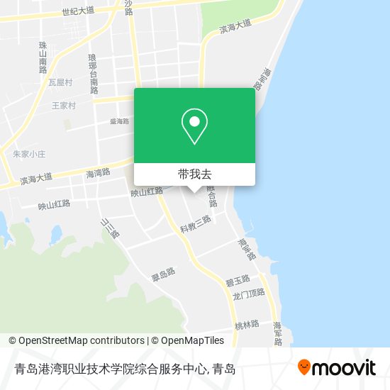 青岛港湾职业技术学院综合服务中心地图