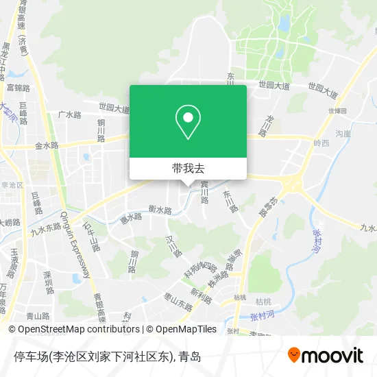 停车场(李沧区刘家下河社区东)地图