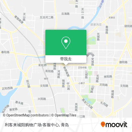 利客来城阳购物广场-客服中心地图
