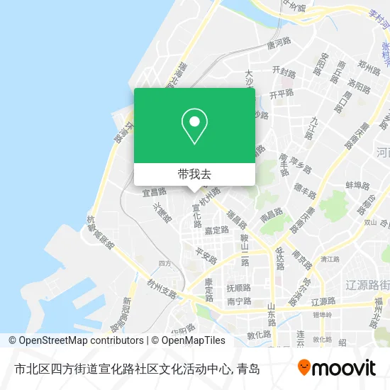 市北区四方街道宣化路社区文化活动中心地图