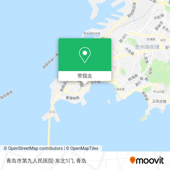 青岛市第九人民医院-东北1门地图
