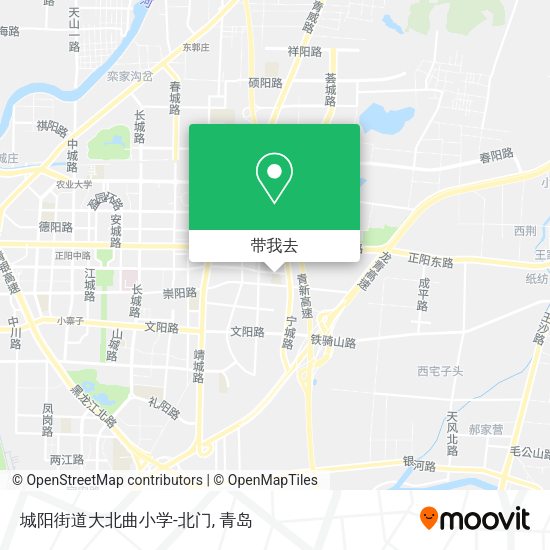 城阳街道大北曲小学-北门地图