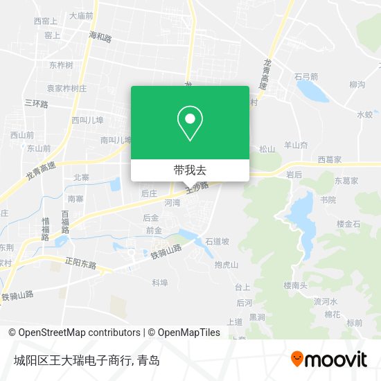 城阳区王大瑞电子商行地图