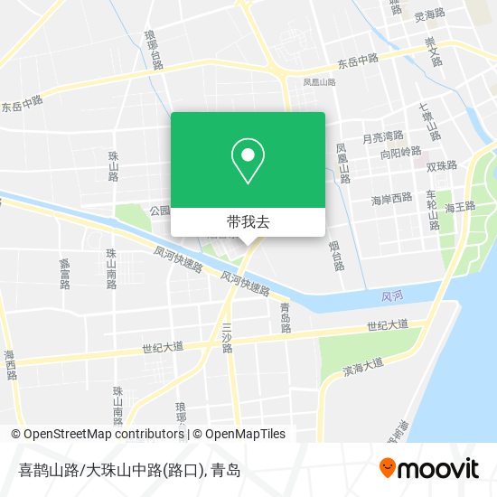 喜鹊山路/大珠山中路(路口)地图