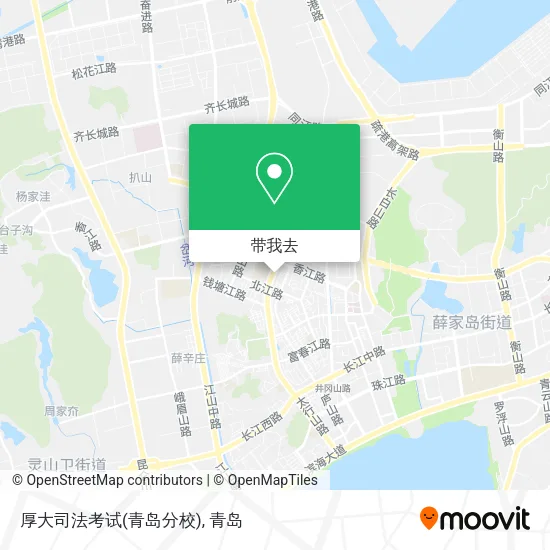 厚大司法考试(青岛分校)地图