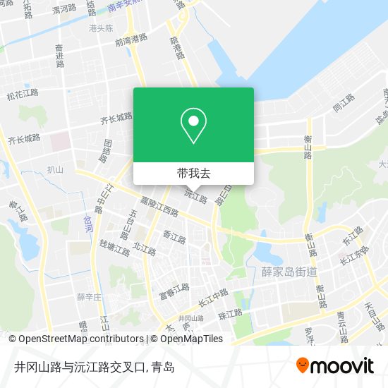 井冈山路与沅江路交叉口地图