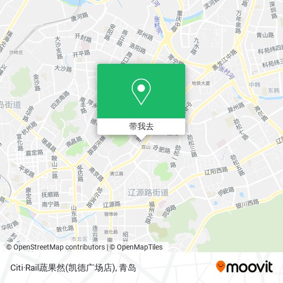 Citi·Rail蔬果然(凯德广场店)地图