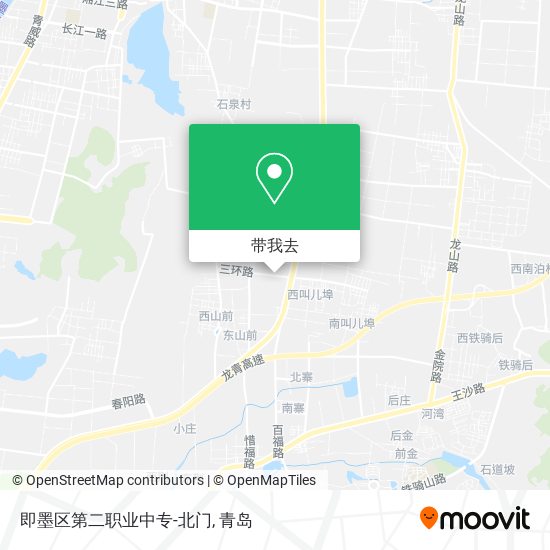 即墨区第二职业中专-北门地图