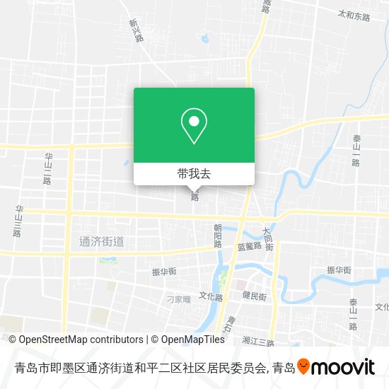青岛市即墨区通济街道和平二区社区居民委员会地图