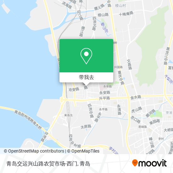 青岛交运兴山路农贸市场-西门地图