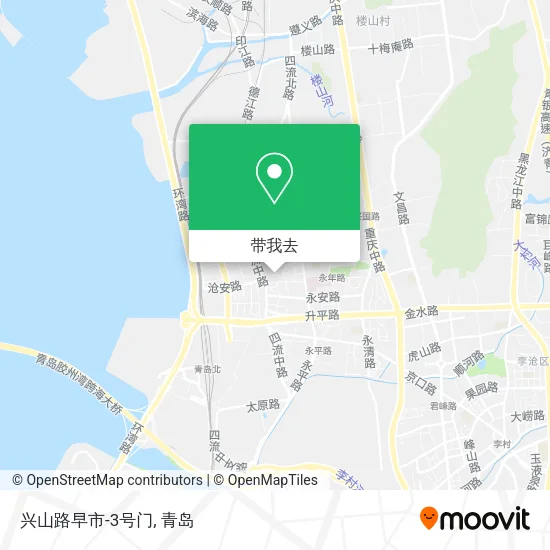 兴山路早市-3号门地图