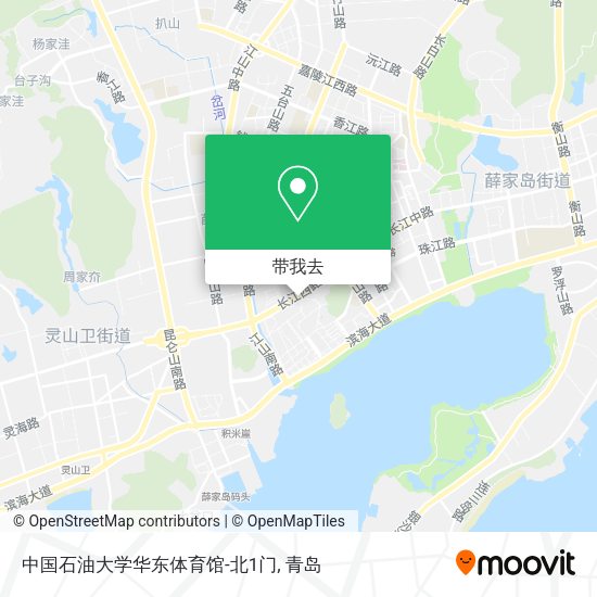 中国石油大学华东体育馆-北1门地图